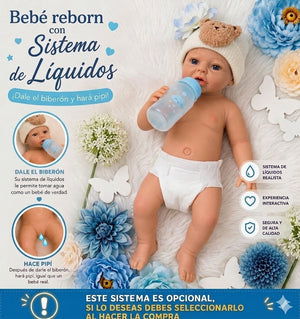 Muñeco Reborn Silicona Anuk Niño 40cm / 1,7kg - Bebe 🍼 y hace Pis 💧