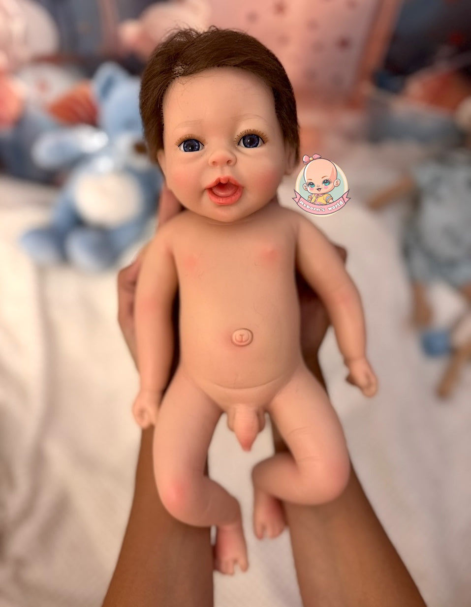 Muñeco Reborn Silicona Pelo Buba Niño 36cm / 1,6kg
