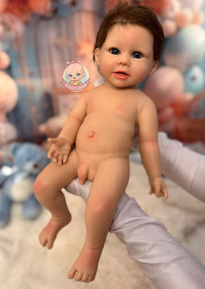 Muñeco Reborn Silicona Pelo Noah Niño 47cm / 2,8kg