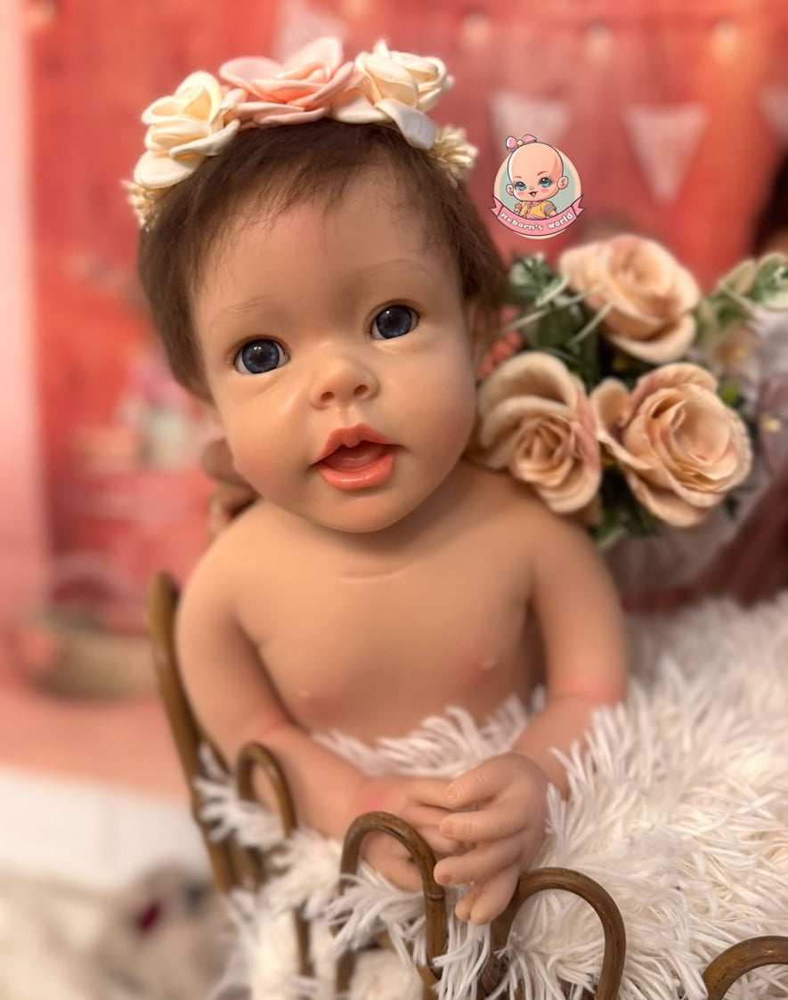 Muñeca Reborn Silicona Pelo Martina Niña 52cm / 3,6kg