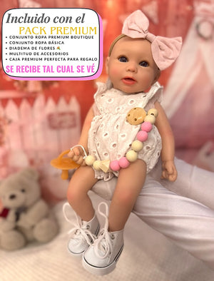 Muñeca Reborn Silicona Iris Niña 36cm / 1,6kg