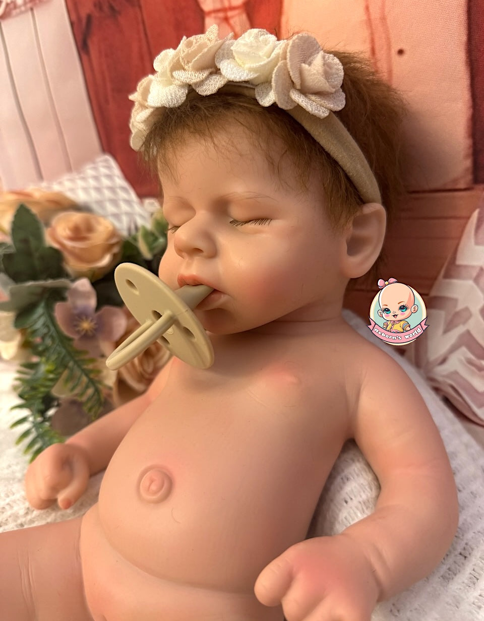 Muñeca Reborn Silicone Pelo Alma Niña 37cm / 1,6kg