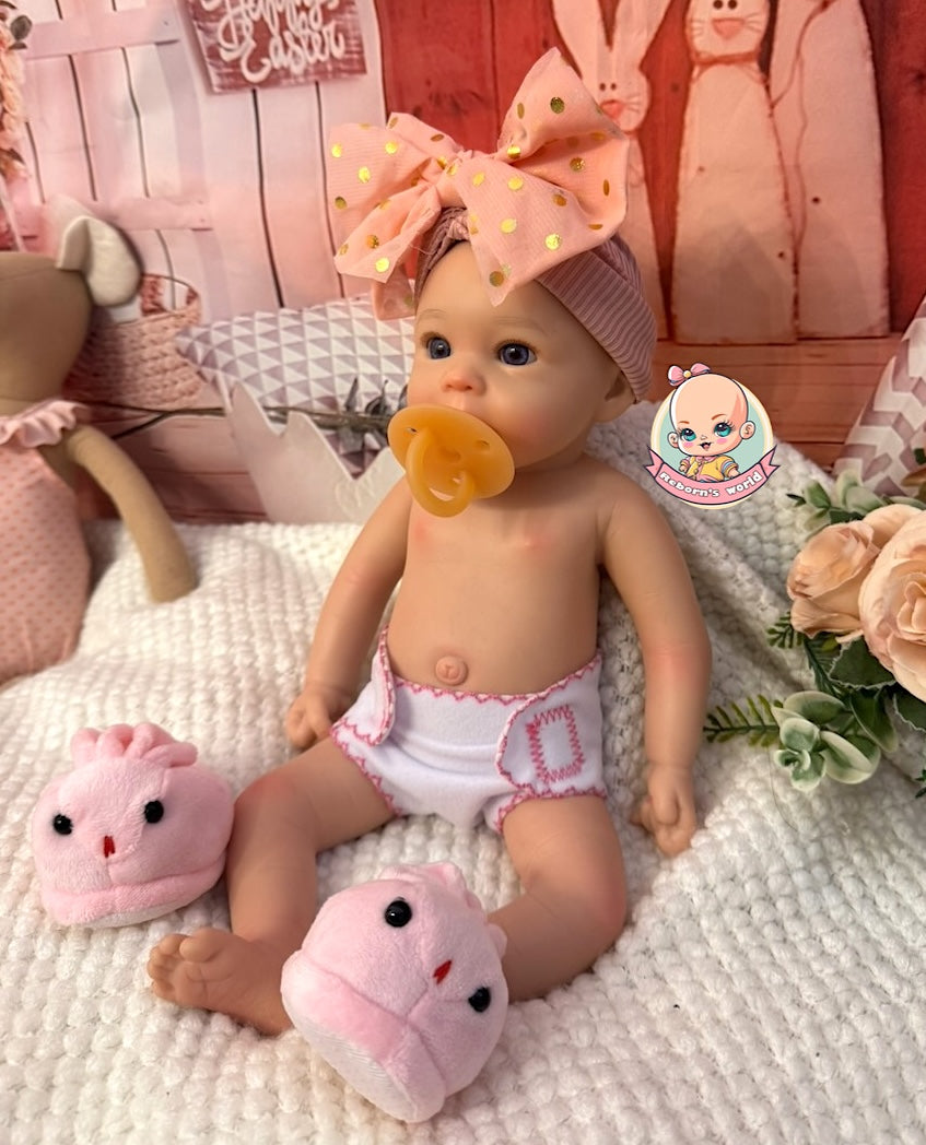 Muñeca Reborn Silicona Iris Niña 36cm / 1,6kg