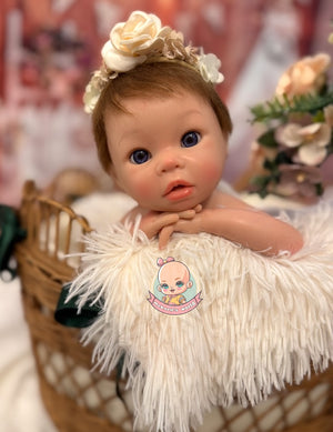 bebe reborn con pelo raiz