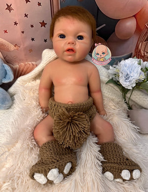 muñeca reborn pintado a mano