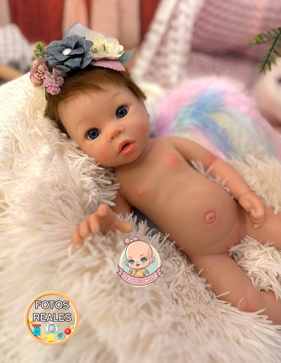 Muñeca Reborn Silicona Pelo Andy Niña
