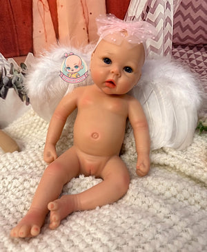 muneca reborn maya boca abierta cejas y pestanas