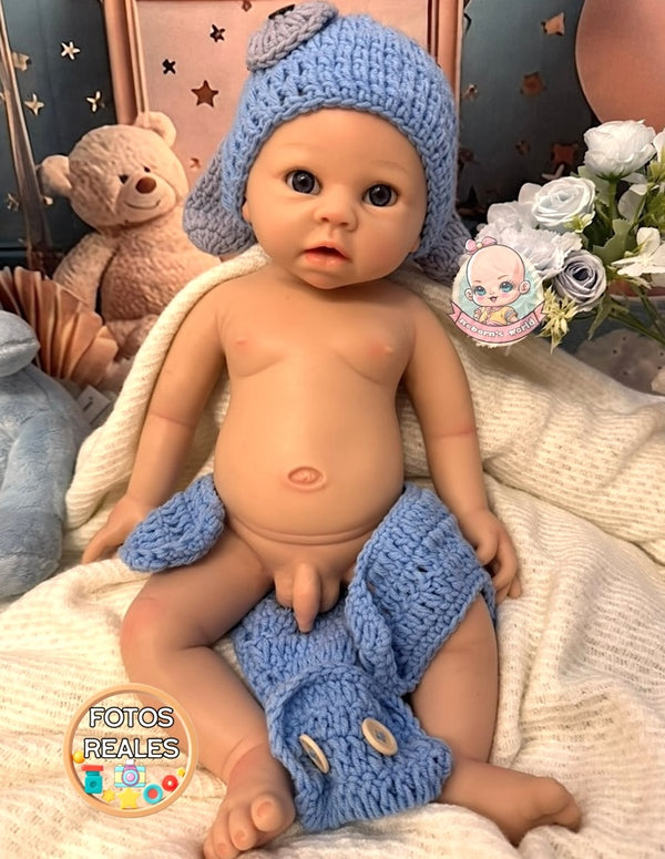 Muñeco Reborn Silicona Milú Niño 52cm / 4kg