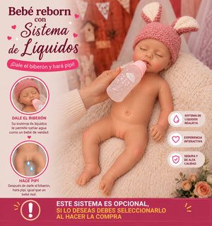 Muñeca Reborn Silicona Alma Niña 37cm / 1,6kg - Bebe 🍼 y hace Pis 💧