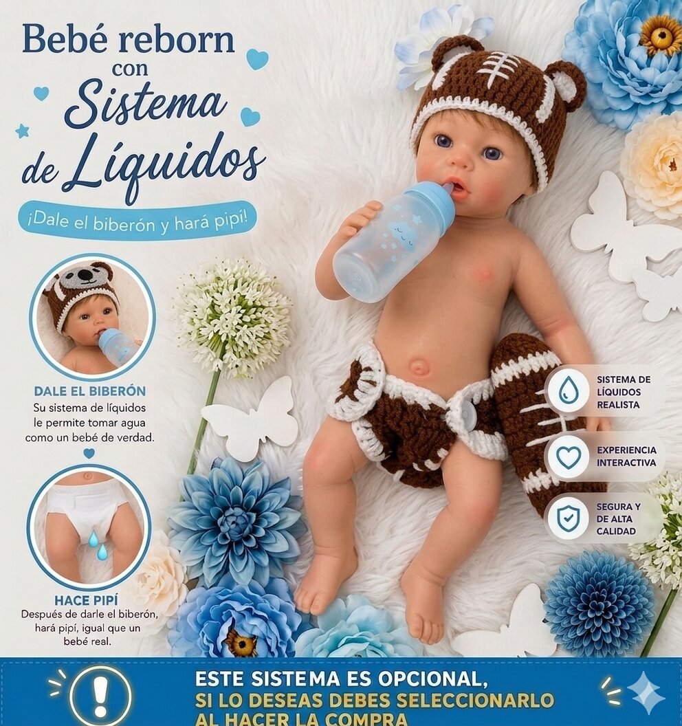 muñeco reborn andy nino sistema liquidos info
