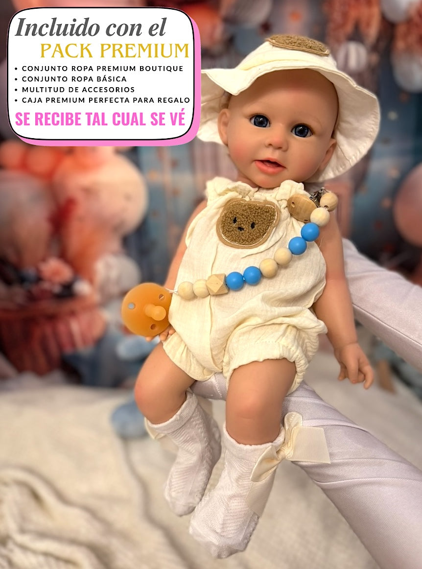 Muñeco Reborn Silicona Noah Niño 47cm / 2,8kg