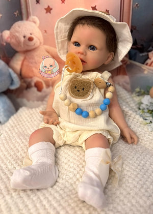 Muñeco Reborn Silicona Pelo Noah Niño 47cm / 2,8kg