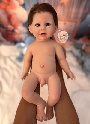 Muñeco Reborn Silicona Pelo Noah Niño 47cm / 2,8kg