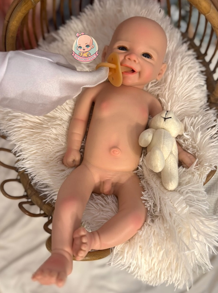 Poupée Reborn Silicone Carles Garçon 46cm / 2,7kg
