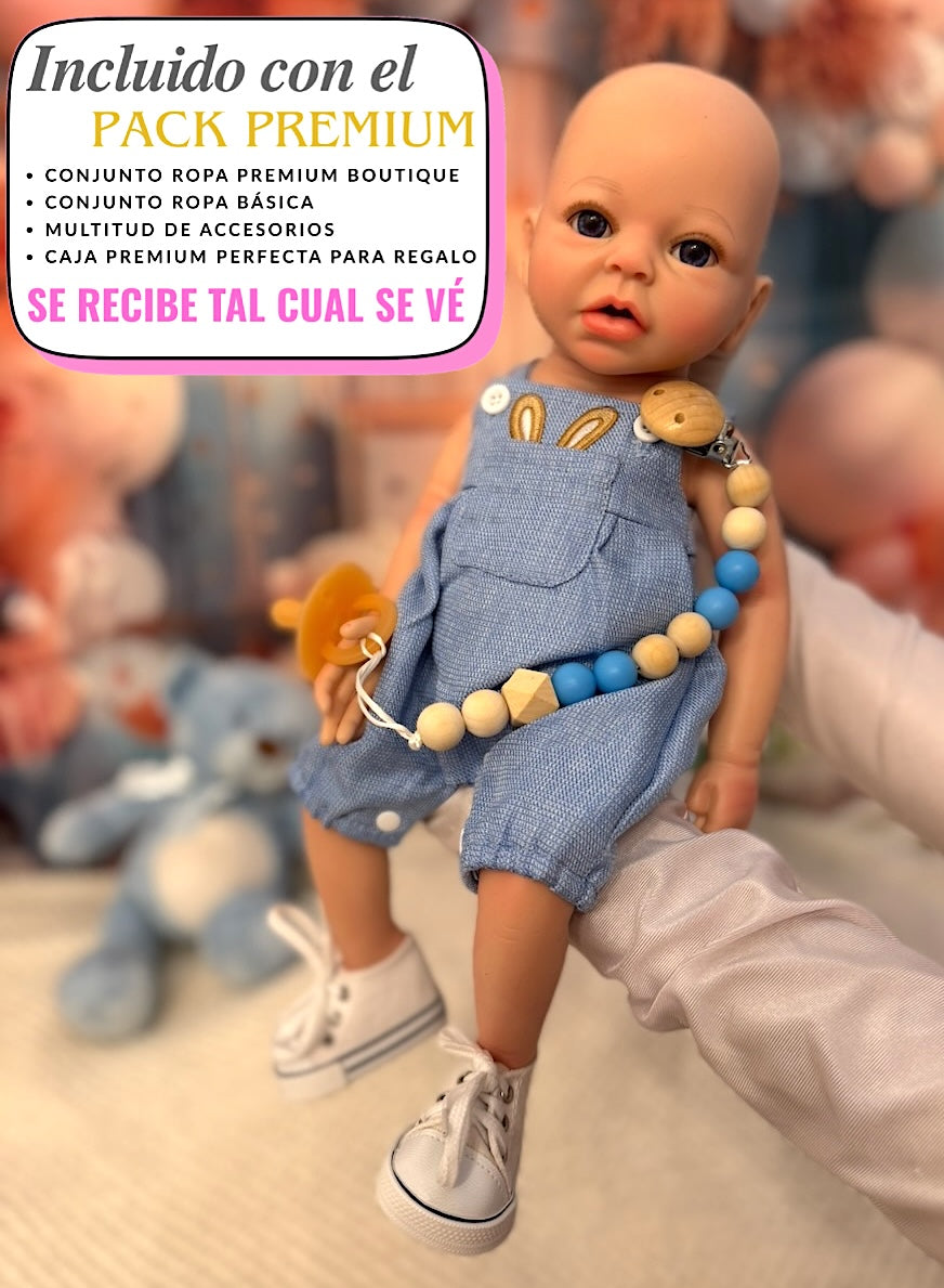 Muñeco Reborn Silicona Anuk Niño 40cm / 1,7kg
