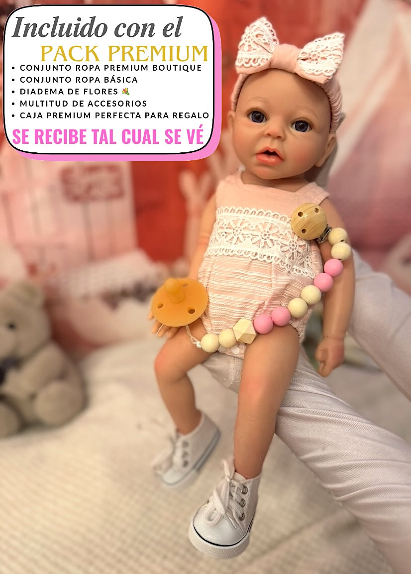Muñeca Reborn Silicona Anuk Niña 40cm / 1,7kg
