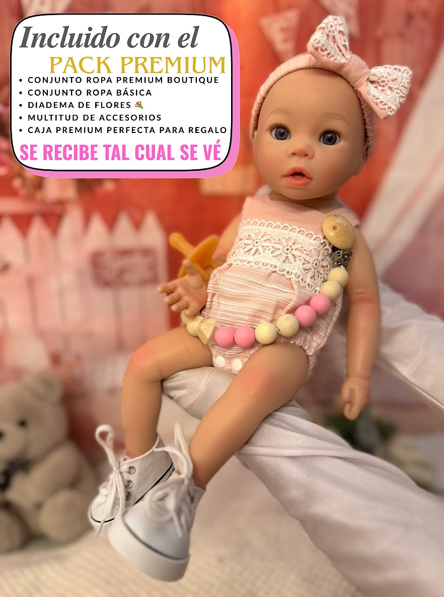 Muñeca Reborn Silicona Andy Niña 40cm / 1,7kg