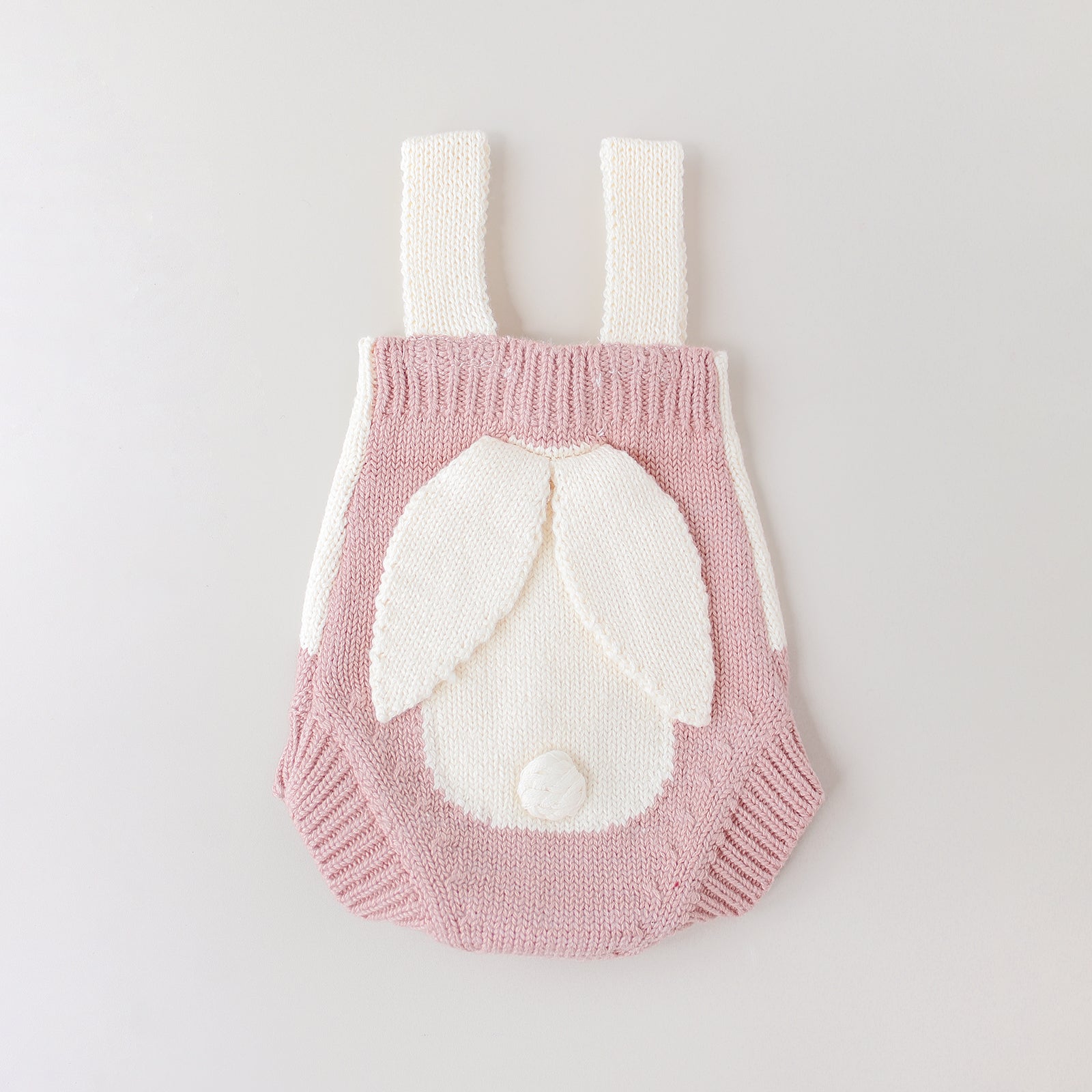 Pelele con tirantes y orejitas de conejo – Para bebés reborn de 44 a 52 cm