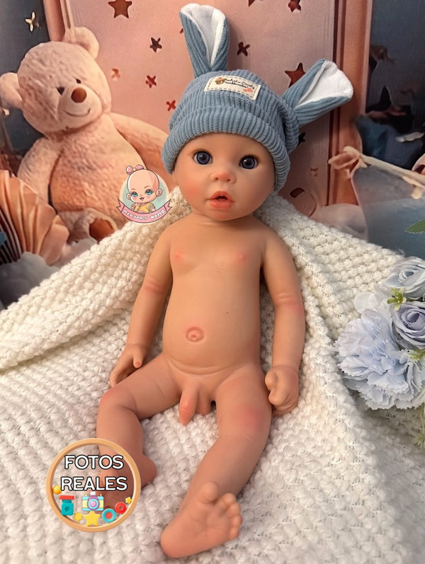Muñeco Reborn Silicona Andy Niño 40cm / 1,7kg