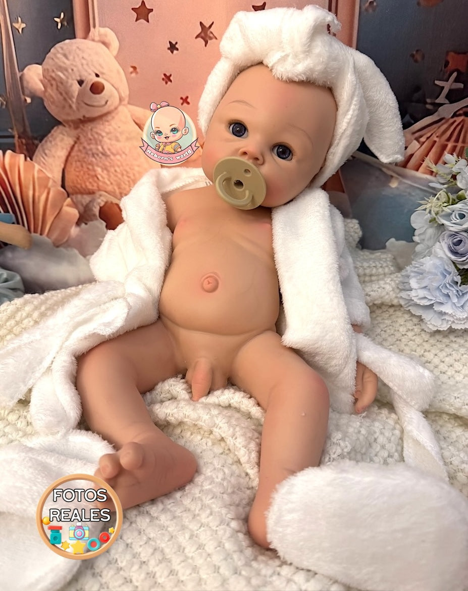 Muñeco Reborn Silicona Nicky Niño 47cm / 3,3kg