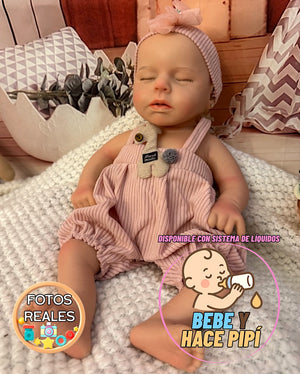 Muñeca Reborn Silicona Alma Niña 37cm / 1,6kg - Bebe 🍼 y hace Pis 💧
