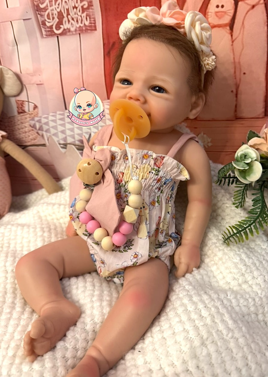 Muñeca Reborn Silicona Pelo Chloe Niña 46cm / 2,7kg