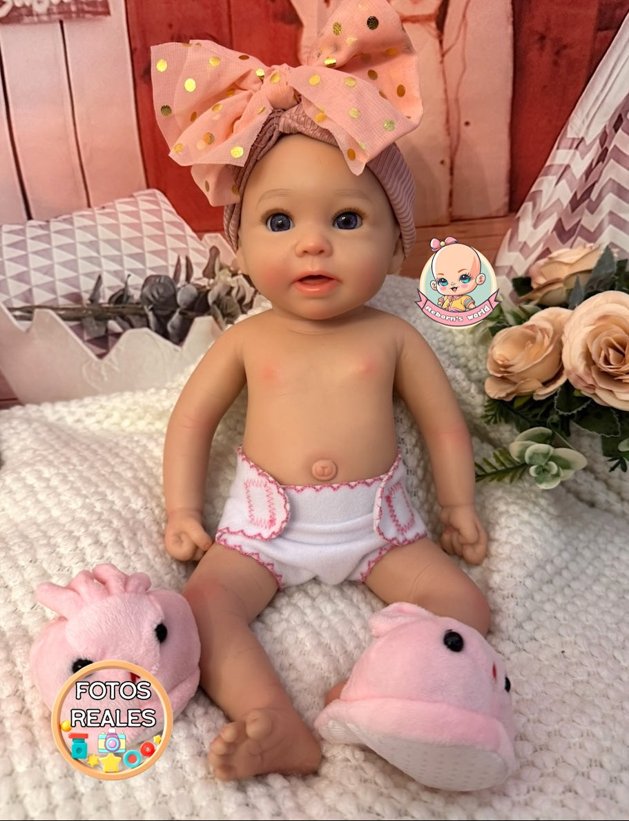 Muñeca Reborn Silicona Iris Niña 36cm / 1,6kg