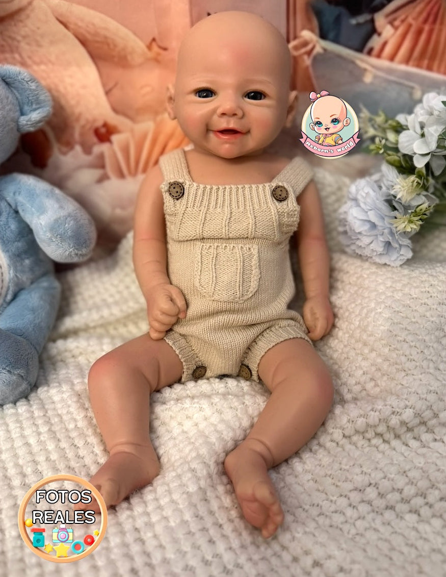 Muñeco Reborn Silicona Carles Niño 46cm / 2,7kg