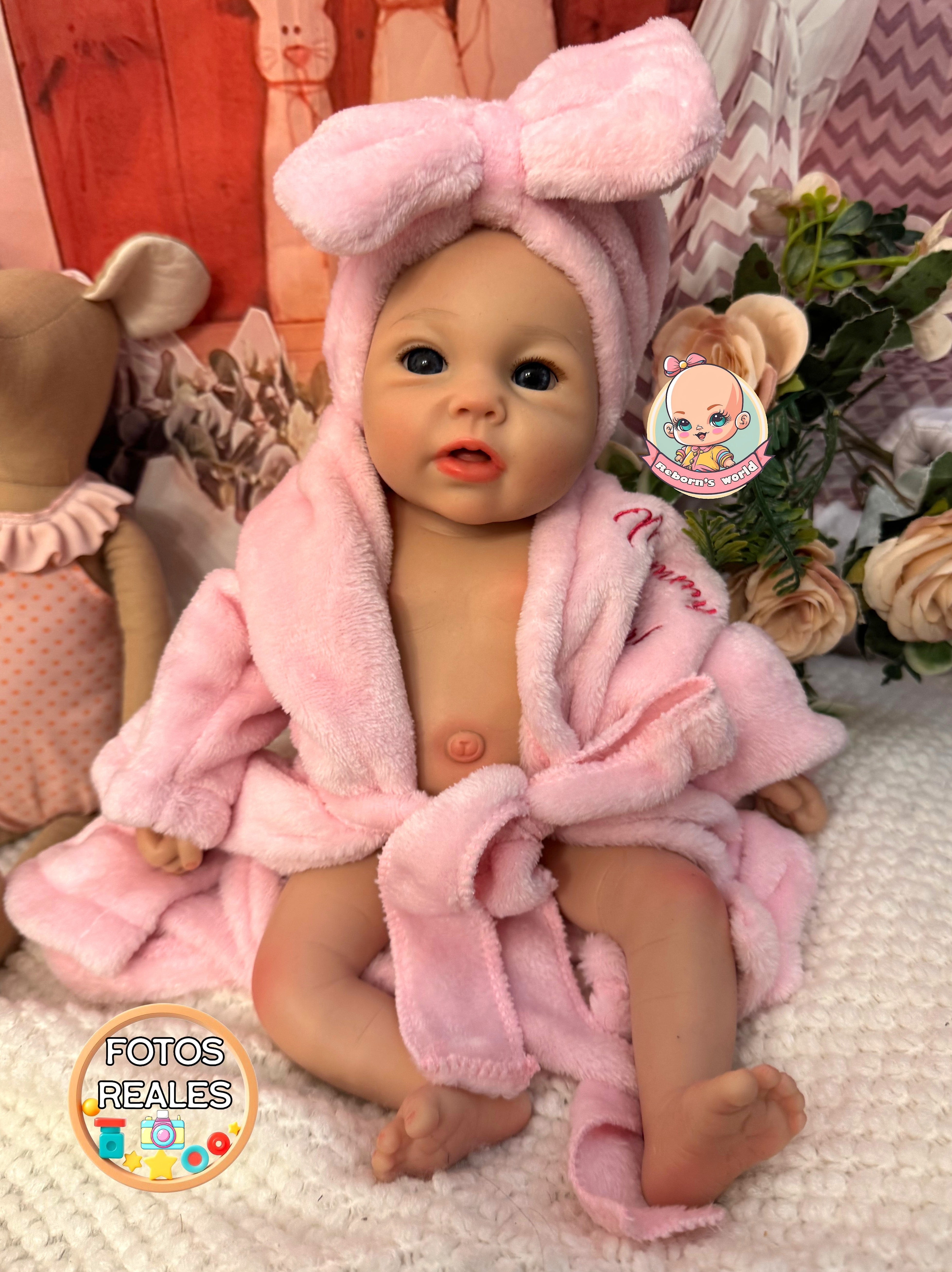 Muñeca Reborn Silicona Leslie Prematura Niña 36cm / 1,6kg
