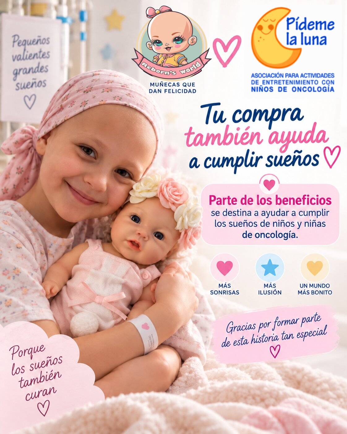 Muñeca Reborn Silicona Zoe Niña 33cm / 1,2kg