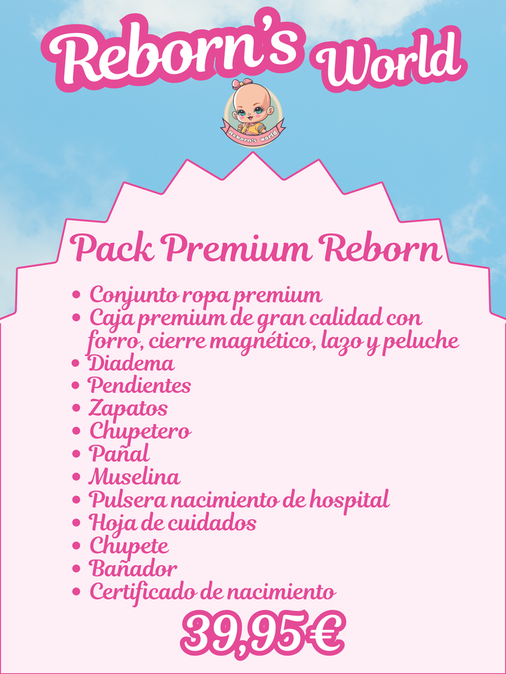 Bebe Reborn Silicona Blanda Platino Cuerpo Completo Noa Niña - 37cm / 1,7kg - Reborn's World