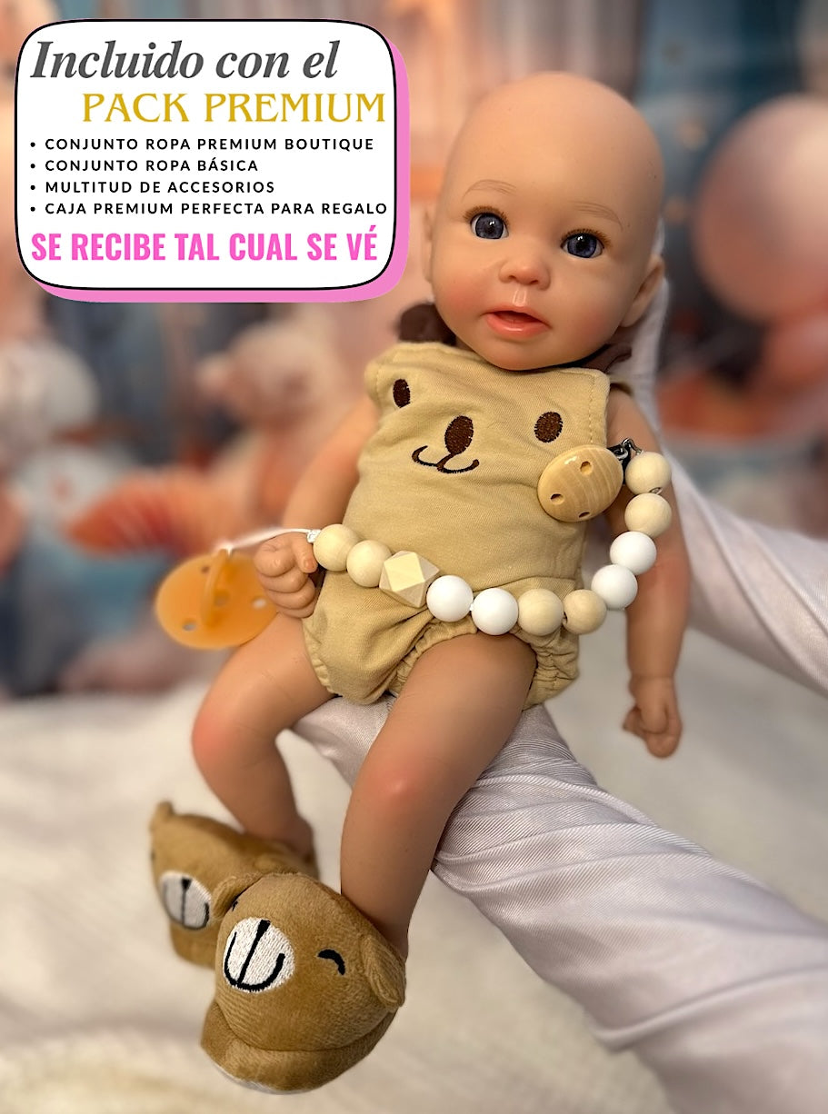 Muñeco Reborn Silicona Daniel Niño 36cm / 1,6kg