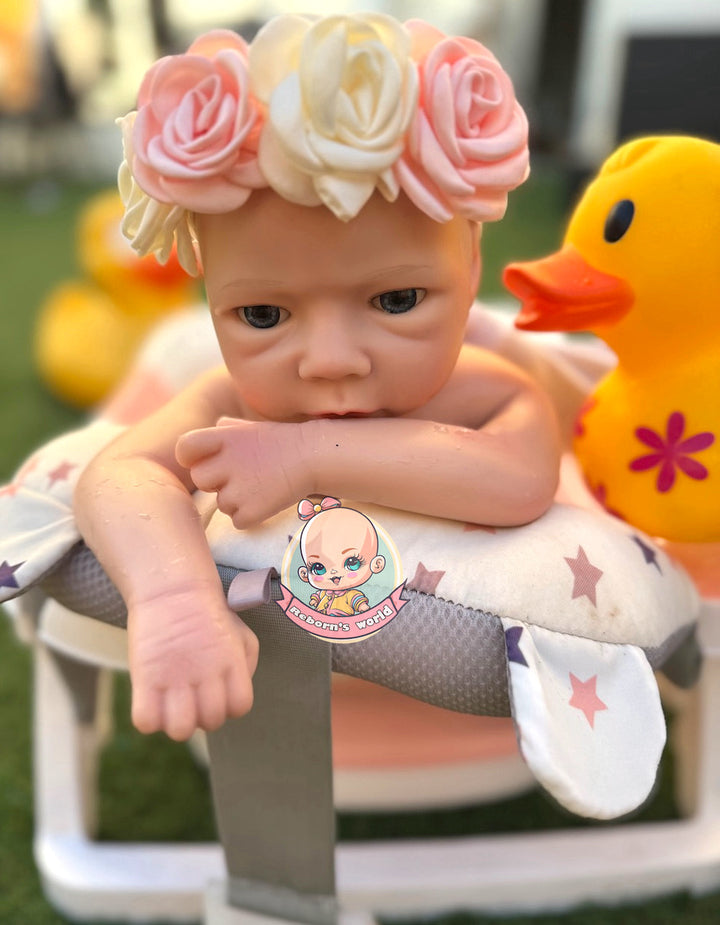 Muñeca reborn de silicona platino blanda Valeri apretarse