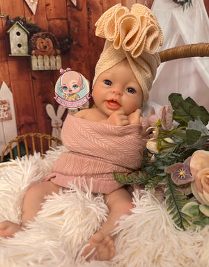 Muñeca reborn niña silicona blanda completa platino bimba niña