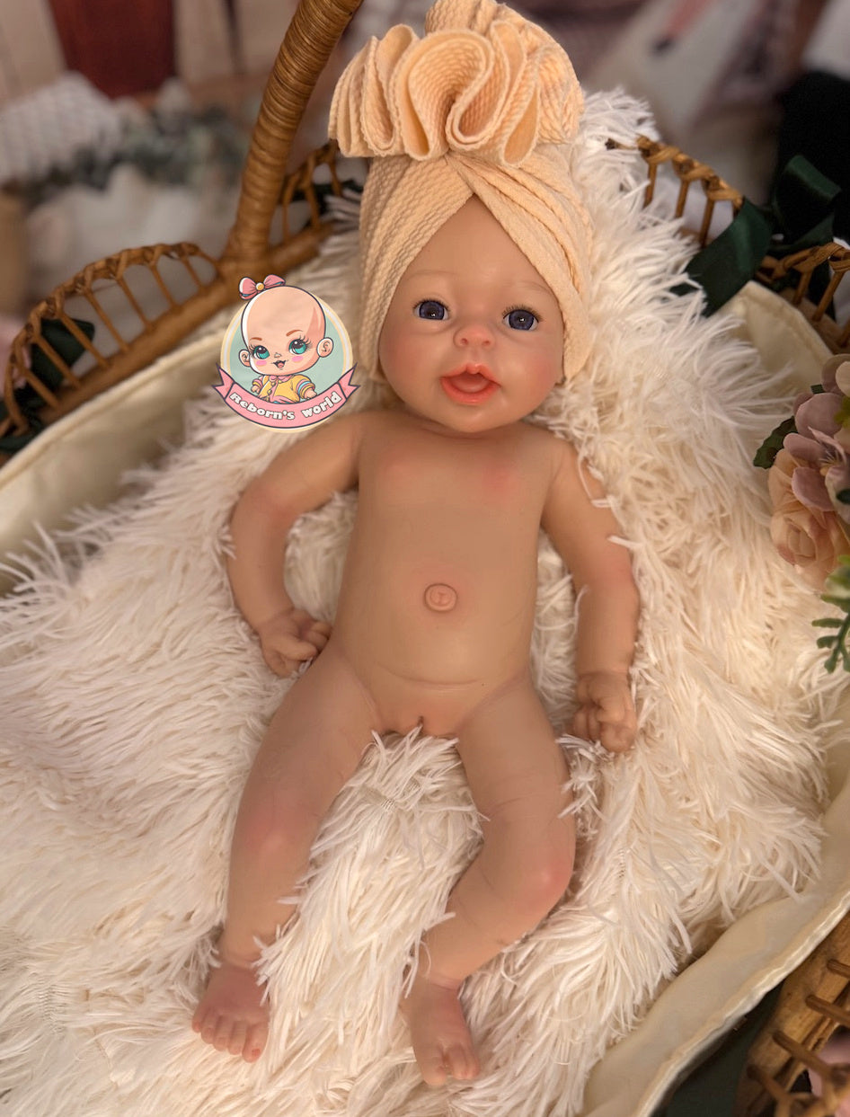 Muñeca reborn niña silicona blanda completa platino bimba niña dormida