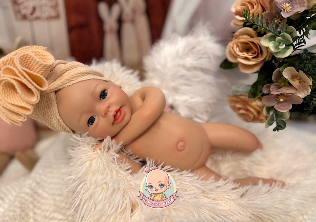 Muñeca reborn niña silicona blanda platino bimba niña cuerpo entero