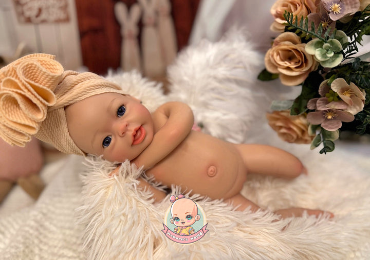 Muñeca reborn niña silicona blanda platino bimba niña cuerpo entero