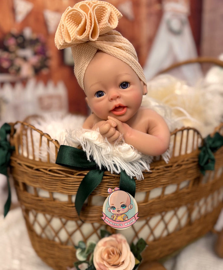 Muñeca reborn niña silicona blanda entera platino bimba