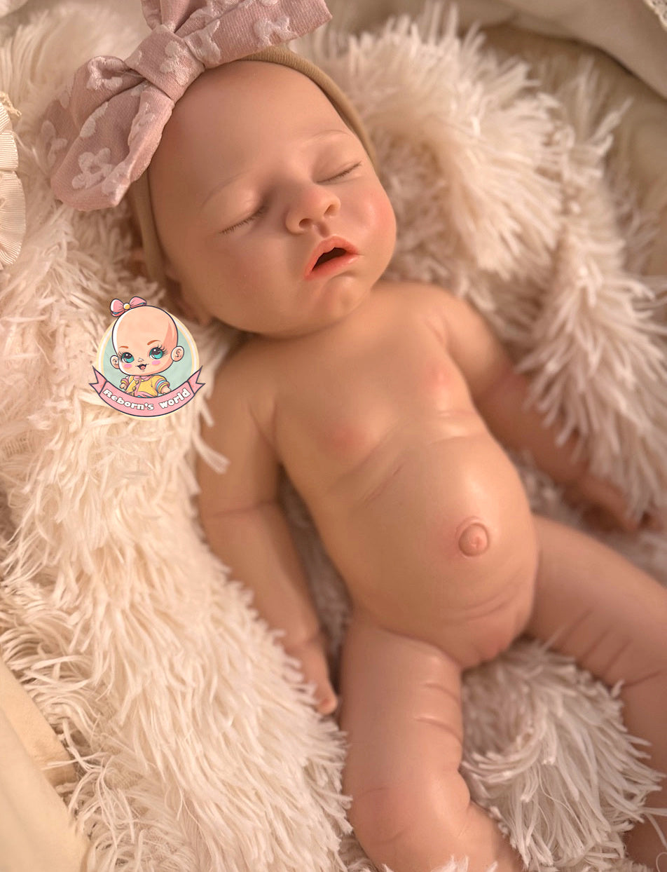 Muñeca reborn silicona blanda completa que pueda bañarse platino 