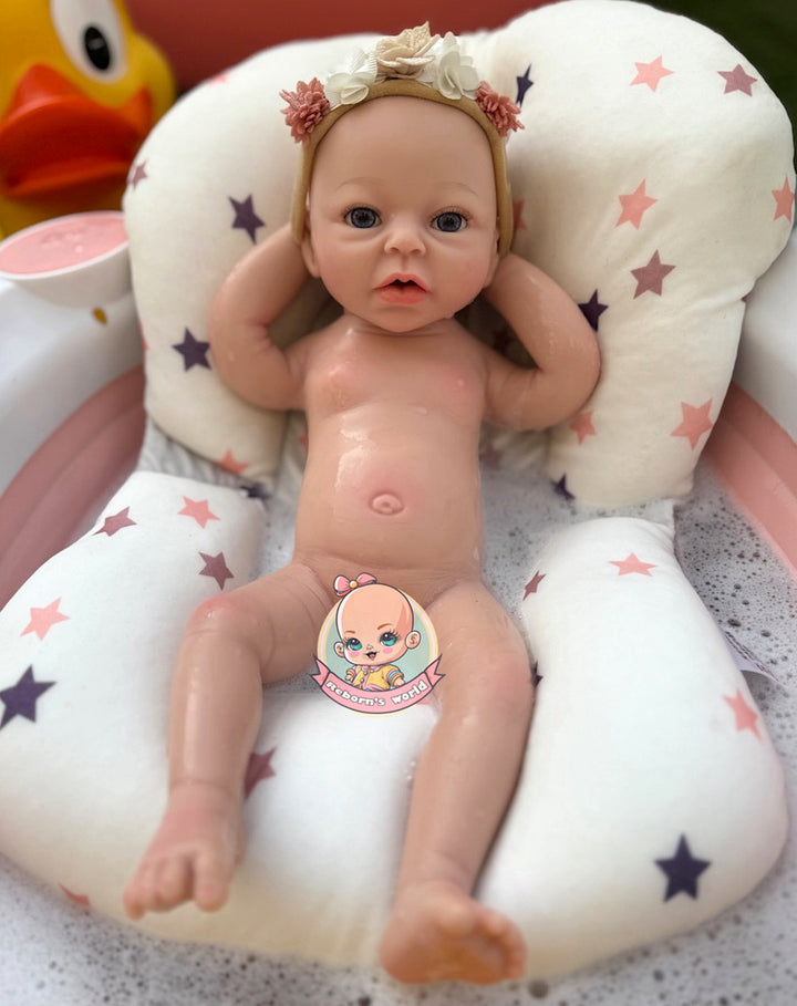 Muñeca reborn silicona blanda completa que se pueda mojar Noa