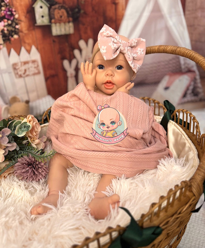 Muñeca reborn silicona blanda entera platino cuna Martina