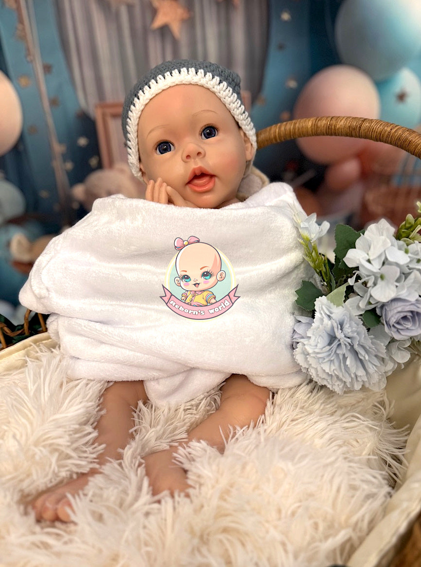 Muneca reborn silicona blanda entera platino estrujar Martin
