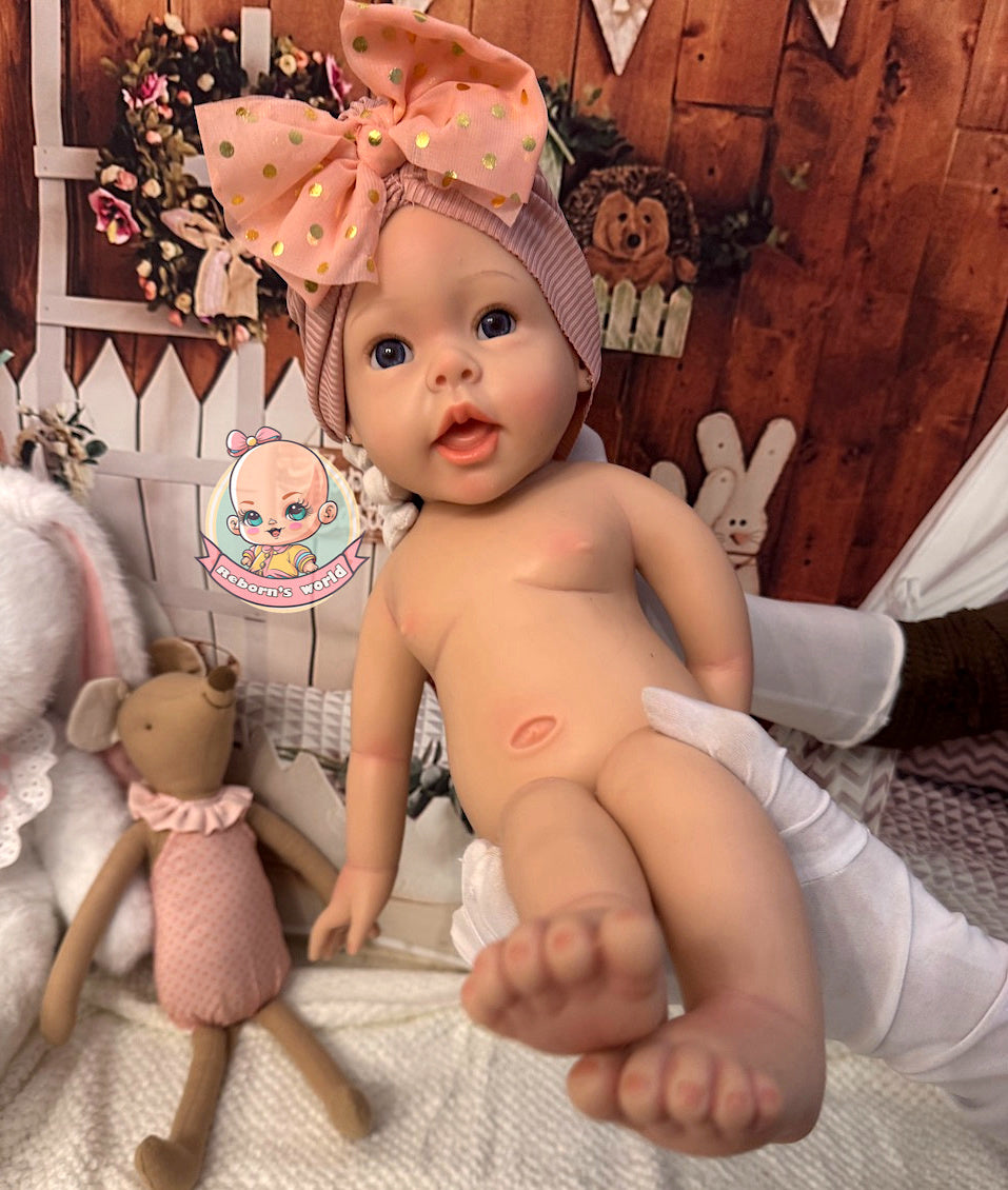 Muñeca reborn silicona blanda platino artesanal Martina