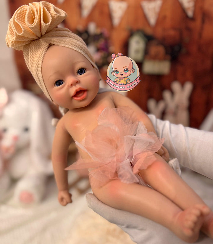 Muñeca reborn silicona blanda platino bimba flexible