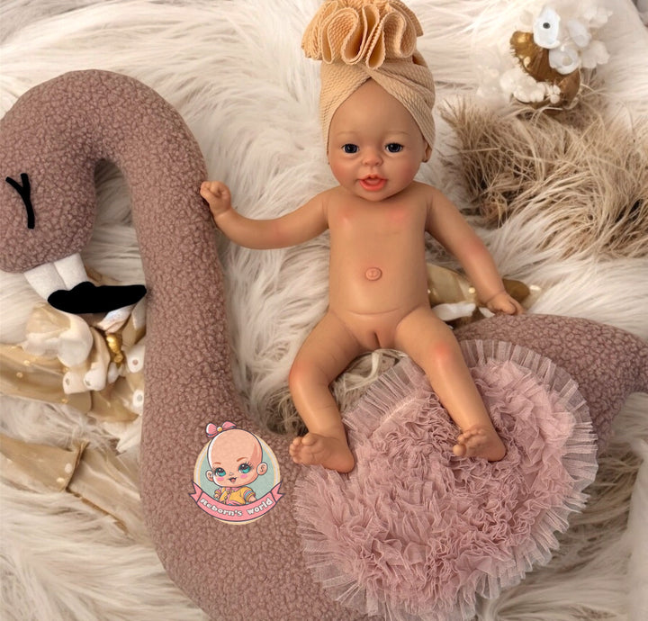 Muñeca reborn silicona blanda platino bimba juguete