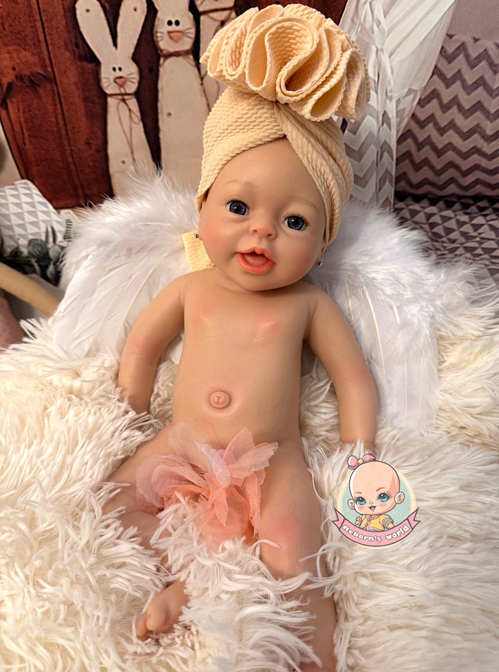 Muñeca reborn silicona blanda platino bimba niña realista
