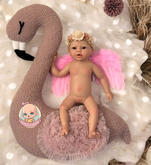 Muñeca reborn silicona blanda platino cuerpo completo flexible Noa