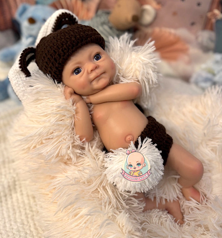 Muñeco reborn silicona blanda completa que se pueda mojar Isaac