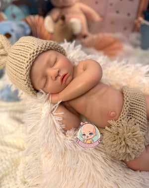 Muñeco reborn silicona blanda cuerpo completo caída de cabeza niño Royal