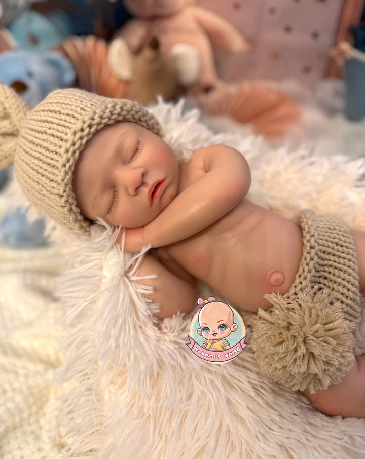 Muñeco reborn silicona blanda cuerpo completo caída de cabeza niño Royal